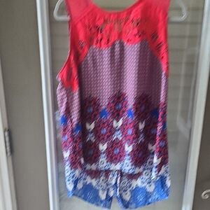 Pale SKY Colorful Sleeveless Women's Top